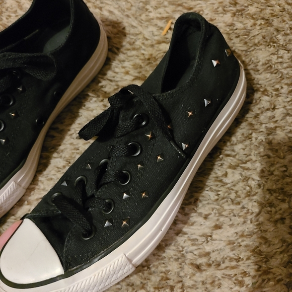 Converse All Star Black and Studded - Picture 2 of 6
